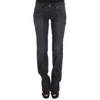 John Galliano Blue Cotton Bootcut Jeans In Black