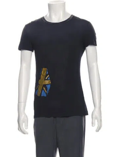 Pre-owned John Galliano Crew Neck Short Sleeve T-shirt W/ Tags In Black