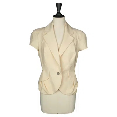 Pre-owned John Galliano Dior Jacket 'esprit De Boudoir' By  Spring-summer 1999 In Sand