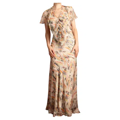 Pre-owned John Galliano Dress By  Summer 2003 In Beige