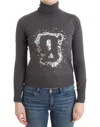 John Galliano Turtleneck Cotton Sweater In Brown
