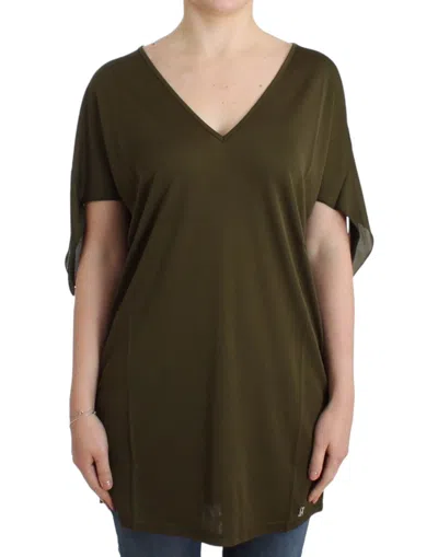 John Galliano Short Sleeve Blouse Top In Green