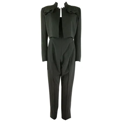 Pre-owned John Galliano For Givenchy Couture A/w 96 Jacket And Jumpsuit In Black