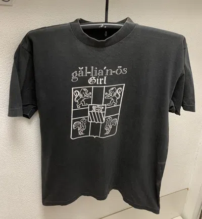 Pre-owned John Galliano Girl Vintage Black Single T-shirt Xl Size Usa