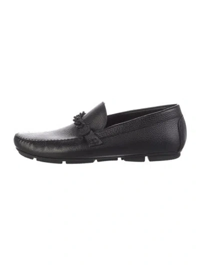 Pre-owned John Galliano Leather Drivers In Black