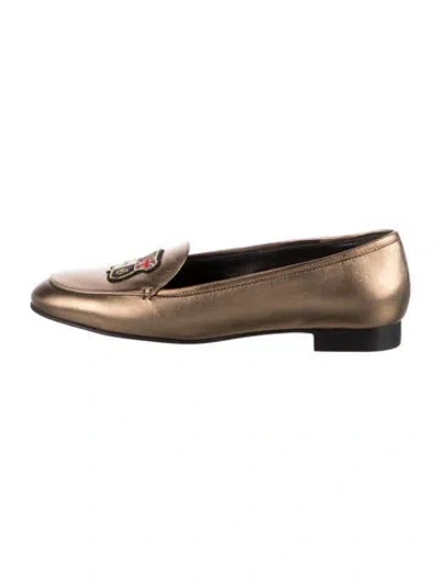 Pre-owned John Galliano Leather Graphic Print Loafers In Multi