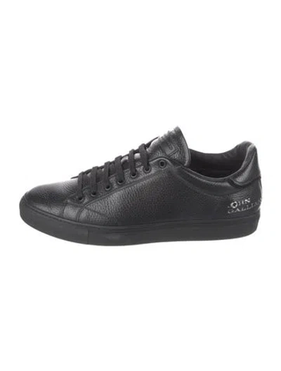 Pre-owned John Galliano Leather Sneakers In Black