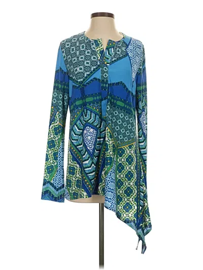 Pre-owned John Galliano Long Sleeve T-shirt In Blue
