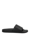 John Galliano Man Sandals Black Size 7 Soft Leather In Black