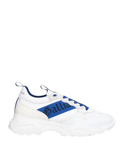 John Galliano Man Sneakers White Size 11 Calfskin