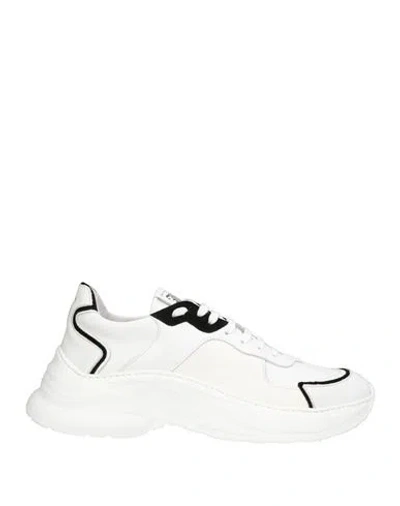 John Galliano Man Sneakers White Size 12 Calfskin