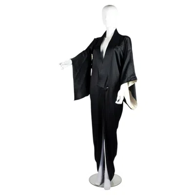 Pre-owned John Galliano 'misia Diva' Kimono Gown, S/s 1995 In Black