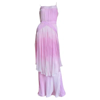 Pre-owned John Galliano Pink Silk Gown