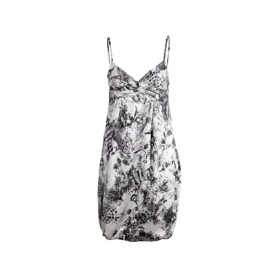 Pre-owned John Galliano Printed Dress - '00s In Gray
