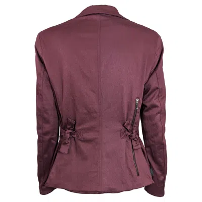 Pre-owned John Galliano Rare Galliano Girl Bellow Bustle Back Cargo Pocket Blazer, 1991 In Brown