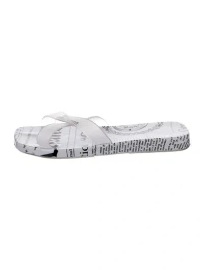 Pre-owned John Galliano Rubber Graphic Print In White