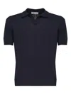 John Galliano Short-sleeve Knitted T-shirt In Blue