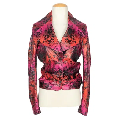 Pre-owned John Galliano Silk Jacket Spring 1998 In Pink