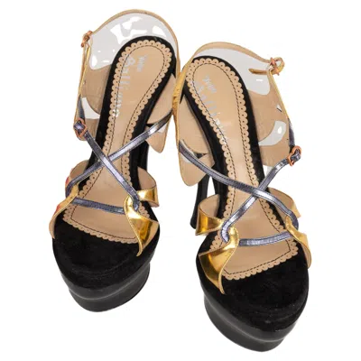 Pre-owned John Galliano Stiletto Shoes In Sand
