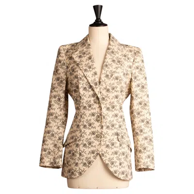 Pre-owned John Galliano Veste Galliano Par  Printemps 1998 In Beige