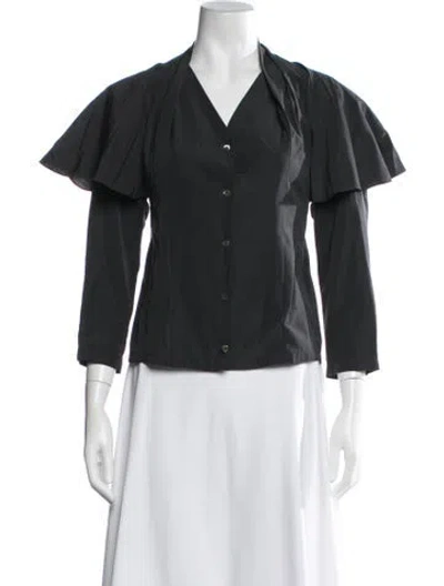 Pre-owned John Galliano Vintage 1987 Blouse In Grey