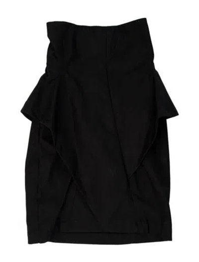 Pre-owned John Galliano Vintage 1987 'panniers' Scissors Knee-length Skirt In Black