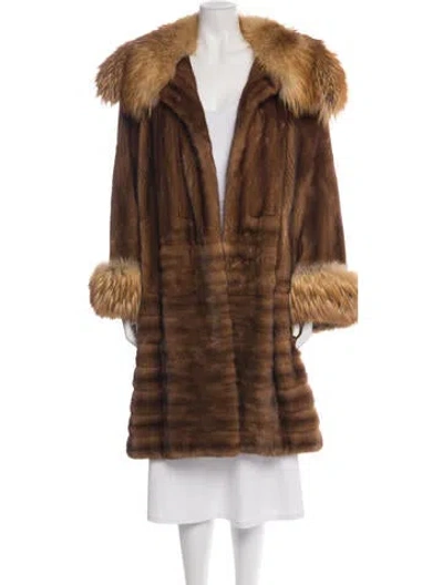Pre-owned John Galliano Vintage 1990's Fur Coat In Brown