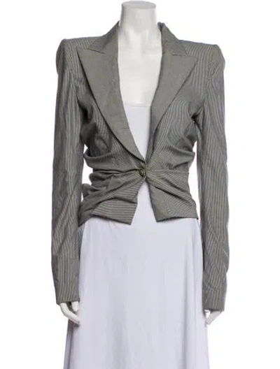 Pre-owned John Galliano Vintage 1998 Blazer In Gray