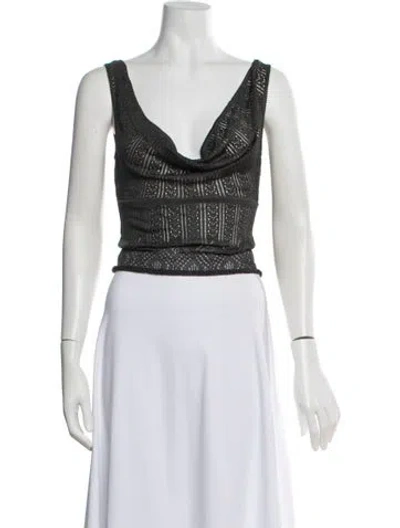 Pre-owned John Galliano Vintage 1998 Crop Top In Grey