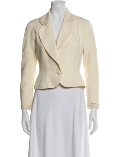 Pre-owned John Galliano Vintage 1999 Blazer In Neutral