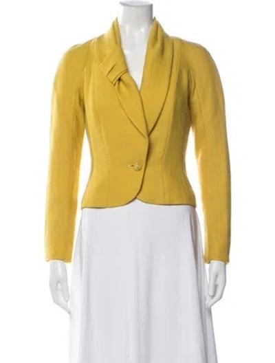 Pre-owned John Galliano Vintage 1999 Blazer In Yellow