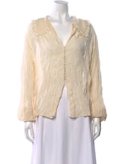 Pre-owned John Galliano Vintage 1999 Blouse In Neutral