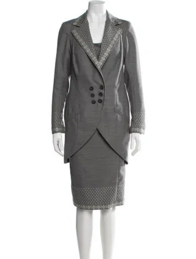 Pre-owned John Galliano Vintage 1999 Dress Set In Grey