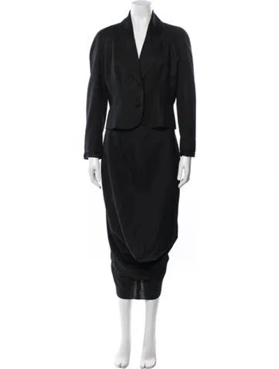 Pre-owned John Galliano Vintage 1999 Skirt Suit In Black