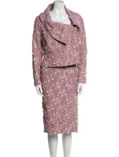 Pre-owned John Galliano Vintage 1999 Skirt Suit In Pink