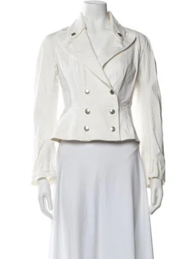 Pre-owned John Galliano Vintage 2000's Blazer In White