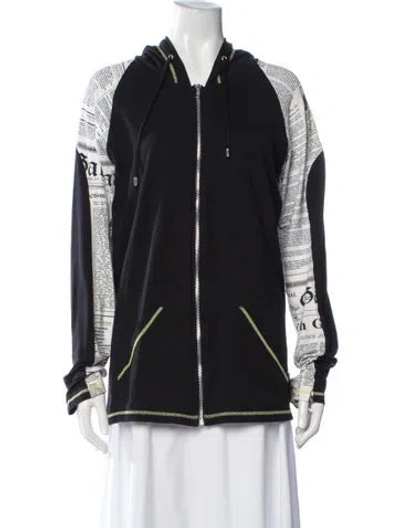 Pre-owned John Galliano Vintage 2000's Bomber Jacket In Black/white