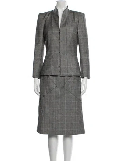 Pre-owned John Galliano Vintage 2000 Dress Set In Gray