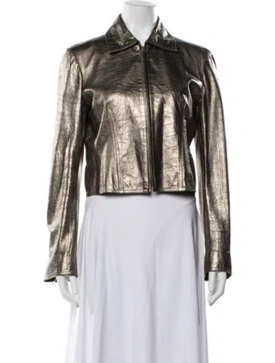 Pre-owned John Galliano Vintage 2000 Jacket In Metallic/neutrals