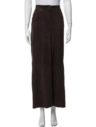 Pre-owned John Galliano Vintage 2000 Long Skirt In Brown