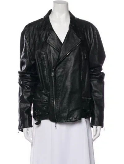 Pre-owned John Galliano Vintage 2000's Moto Jacket In Green