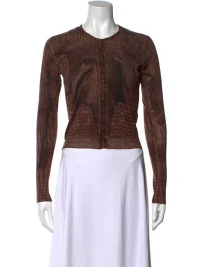 Pre-owned John Galliano Vintage 2000 Sweater In Brown