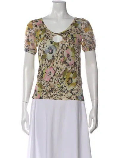Pre-owned John Galliano Vintage 2000's Top In Multi