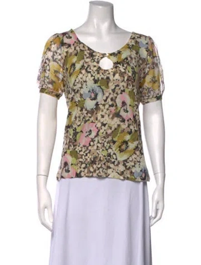 Pre-owned John Galliano Vintage 2000's Top In Multicolor