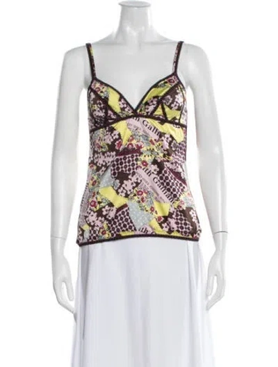 Pre-owned John Galliano Vintage 2000's Top In Purple
