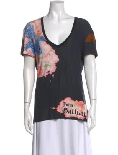 Pre-owned John Galliano Vintage 2000's T-shirt In Multicolor
