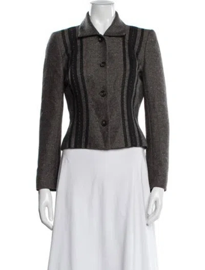 Pre-owned John Galliano Vintage 2001 Blazer In Brown