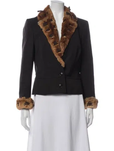 Pre-owned John Galliano Vintage 2001 Blazer In Brown