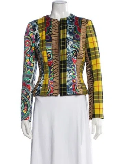 Pre-owned John Galliano Vintage 2002 Jacket In Yellow