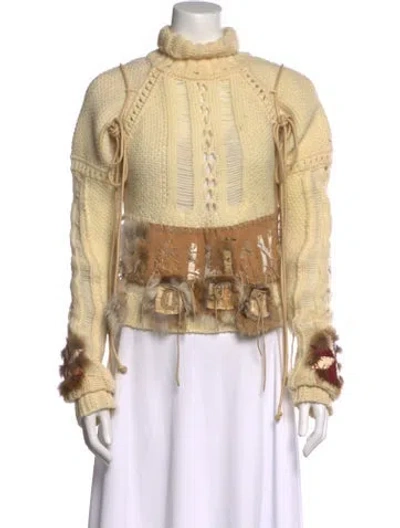 Pre-owned John Galliano Vintage 2002 Sweater In Neutral